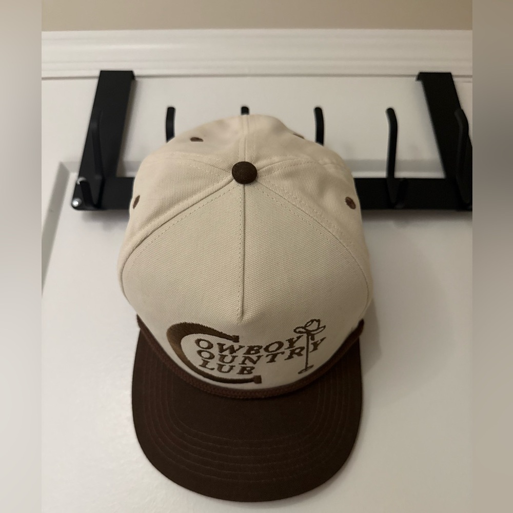 Urban Outfitters Cream and Brown Cap